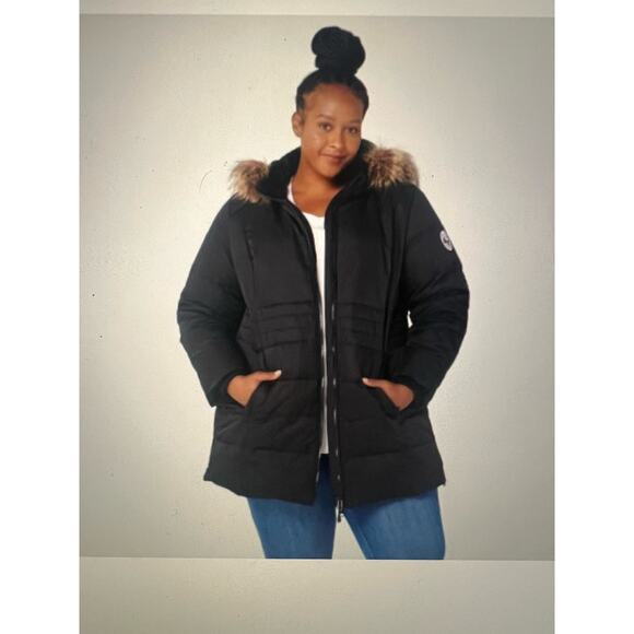 Arctic Expedition Quilted Zip‎ Front Coat Pho Fir Hood Dark Grey Size Woman's 4X - Picture 1 of 7